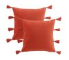 Lot de 2 coussins Tasselina - Terracotta