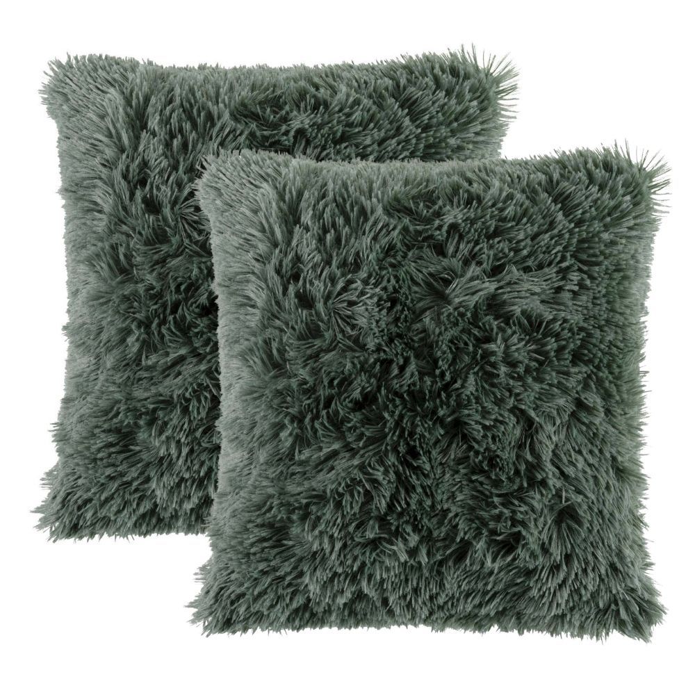 Lot de 2 housses de coussin déco Marilou