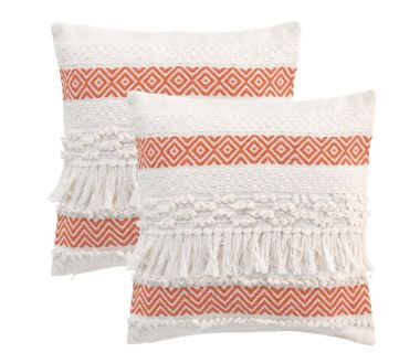 Lot de 2 coussins Zya - Orange