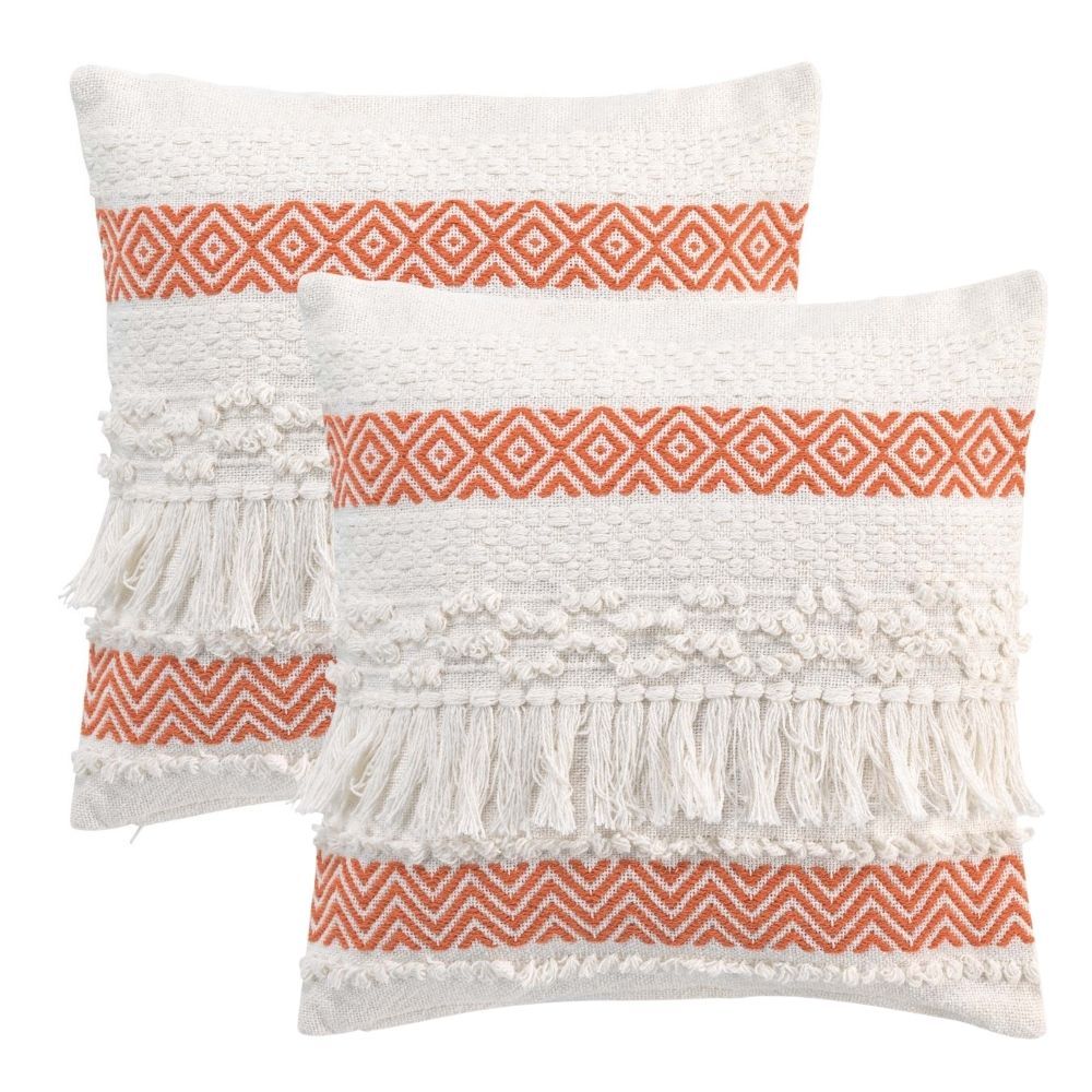 Lot de 2 coussins Zya - Orange