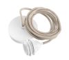 Suspension Hang luminaire 1 corde - Lin brut douille blanche