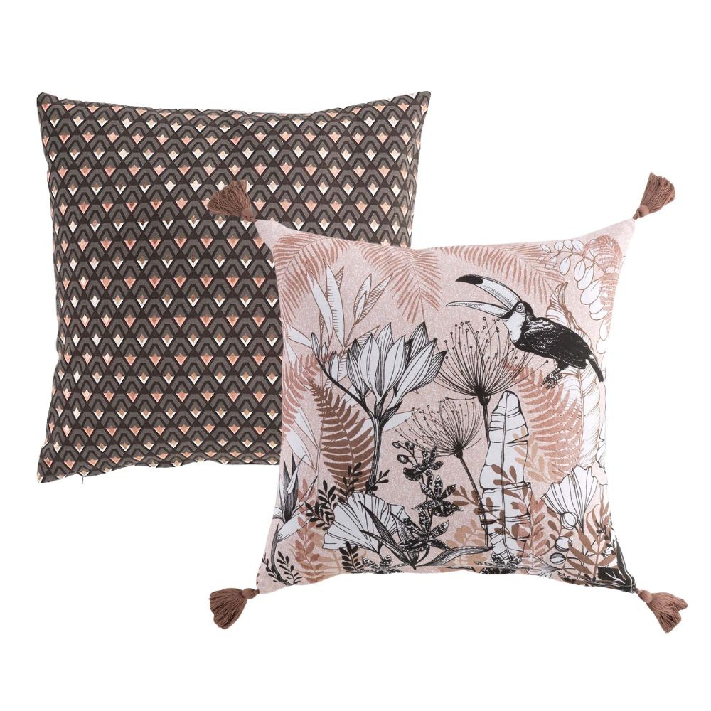 Lot de 2 coussins Brown Chic