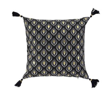 Housse de coussin déco Noireor