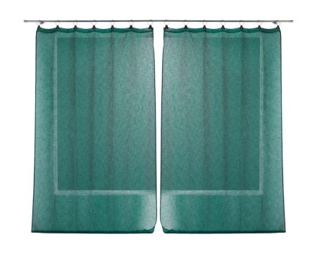 Lot de 2 voilages Linka - Emeraude 140 x 280 cm