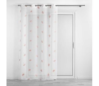 Lot de 2 voilages Ariella - Rose 140 x 280 cm