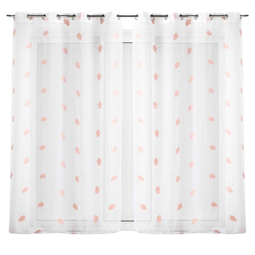 Lot de 2 voilages Ariella - Rose 140 x 280 cm