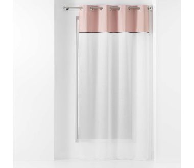 Lot de 2 voilages Jolibel - 137 x 240 cm Rose