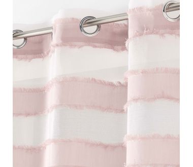 Lot de 2 voilages Lalina - 140 x 260 cm Rose