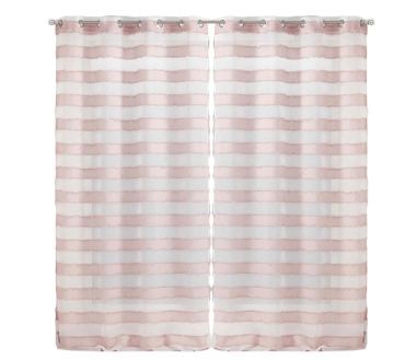 Lot de 2 voilages Lalina - 140 x 260 cm Rose