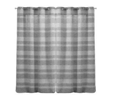 Lot de 2 voilages Palerma - 140 x 240 cm Gris