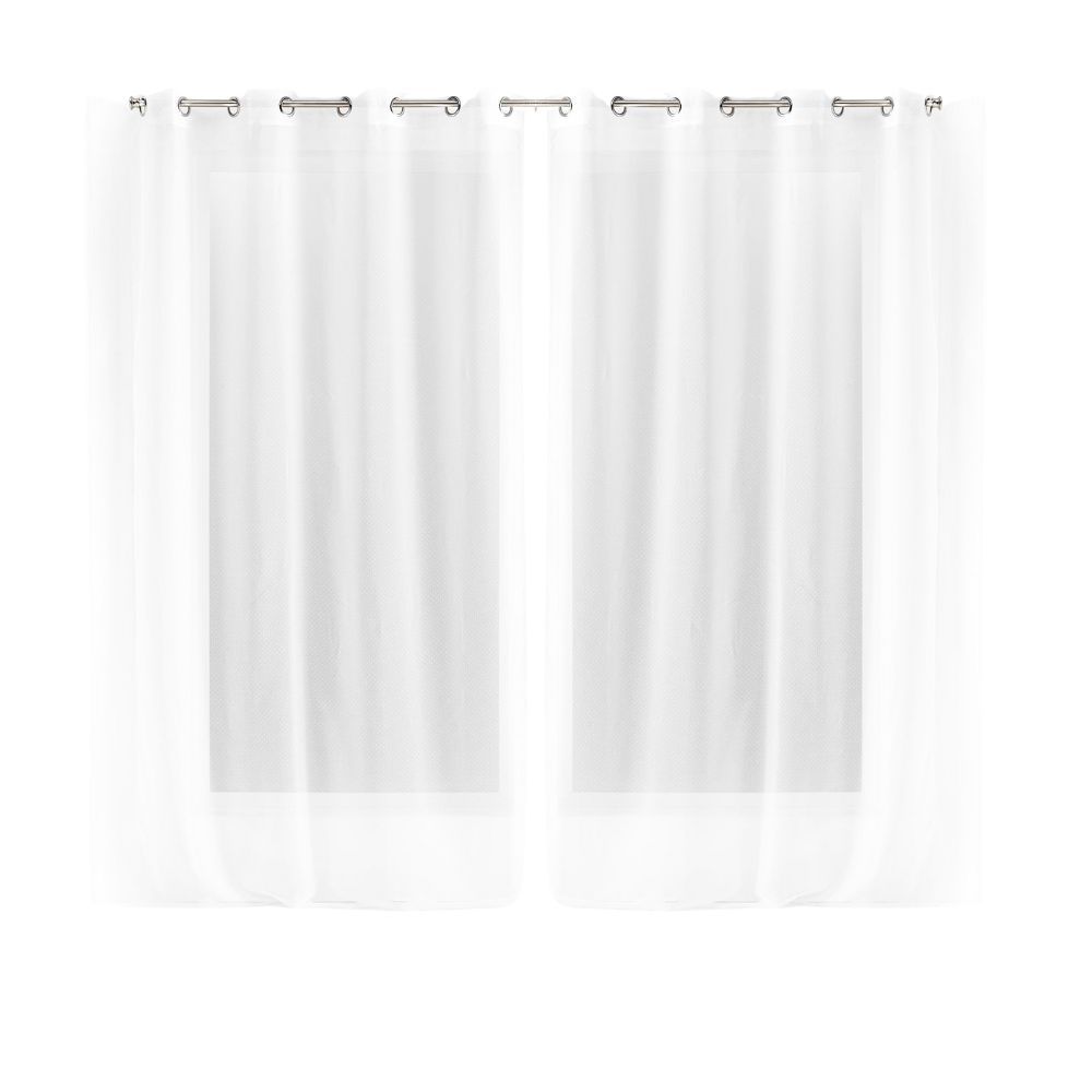 Lot de 2 voilages Perlina - 140 x 280 cm