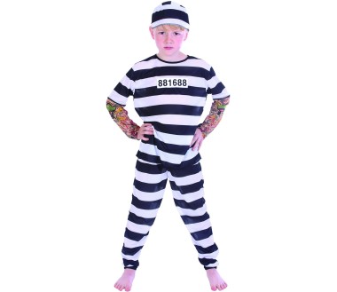 costume prisonnier tatoue enfant