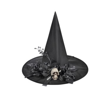 Chapeau sorcière fleurs