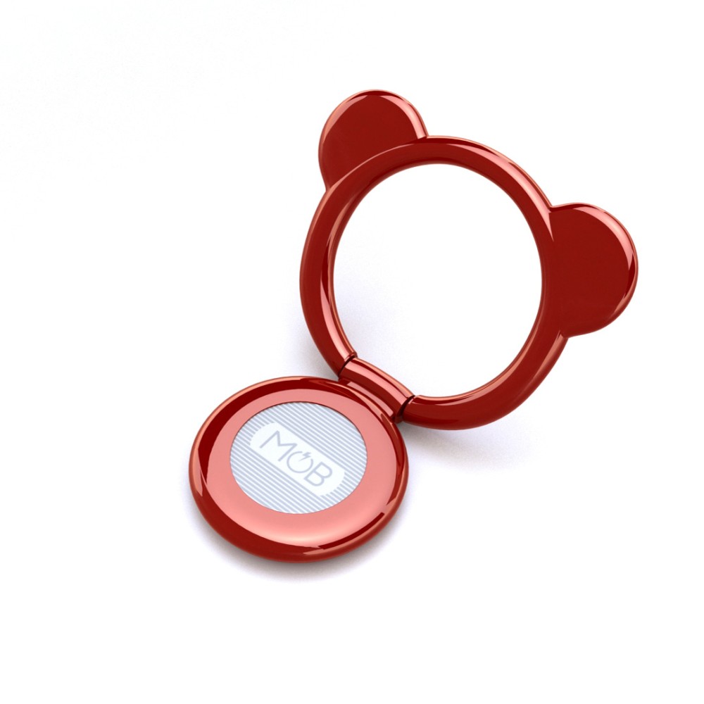 Mob Anneau pour Smartphone Teddy Ring Rouge