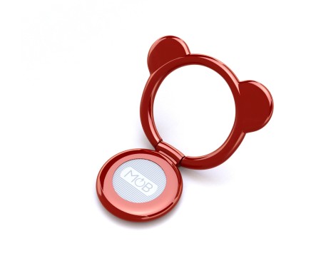 Mob Anneau pour Smartphone Teddy Ring Rouge