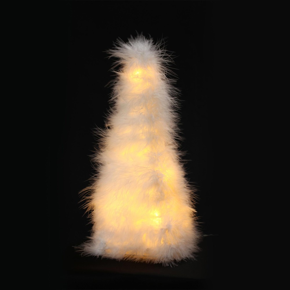 Sapin plume led blanche 80cm