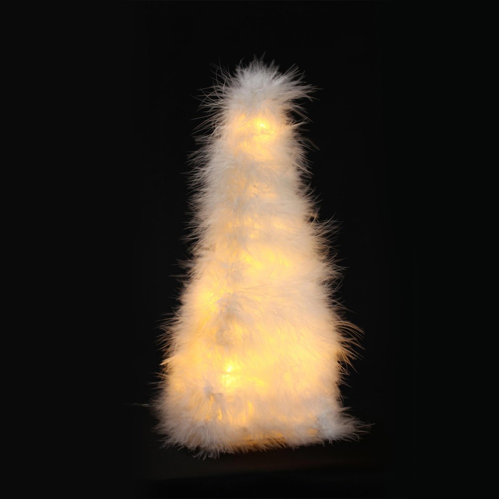 Sapin plume led blanche 80cm