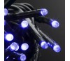 Guirlande extérieur 180 LED bleues 20m 8 fonctions