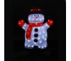 Bonhomme de neige noël lumineux 80 LED H63
