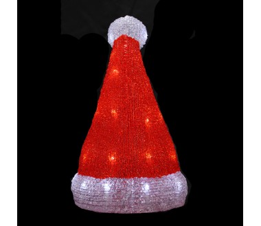 Bonnet de père noël lumineux 30 LED H32