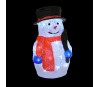 Bonhomme de neige écharpe chapeau noël lumineux 30 LED H38