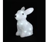 Lapin blanc extérieur noël lumineux 24 LED H26