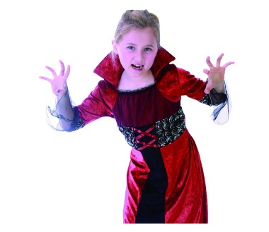 costume vampire rouge fille enfant