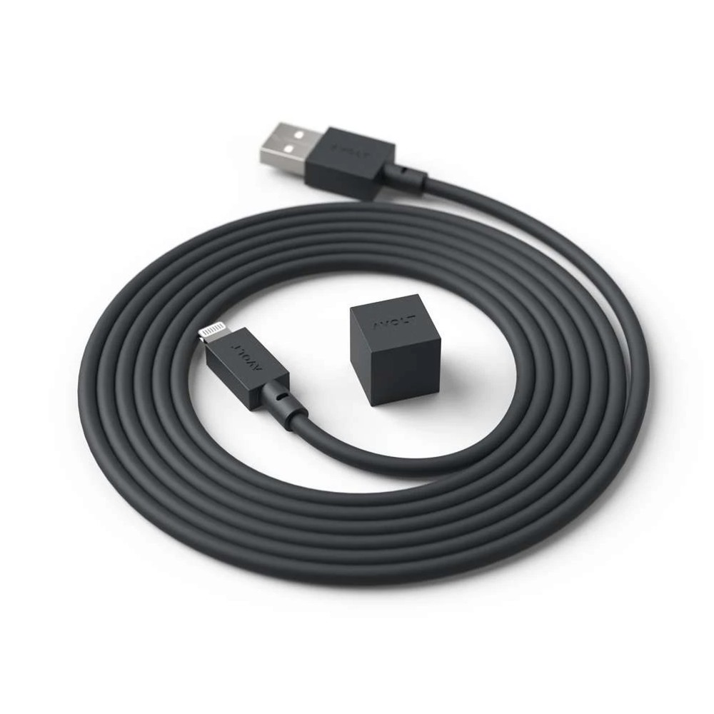 Cable 1 Avolt USB A 1,8m Stockholm Black Noir