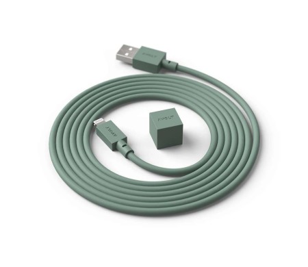 Cable 1 Avolt USB A 1,8m Oak Green Vert