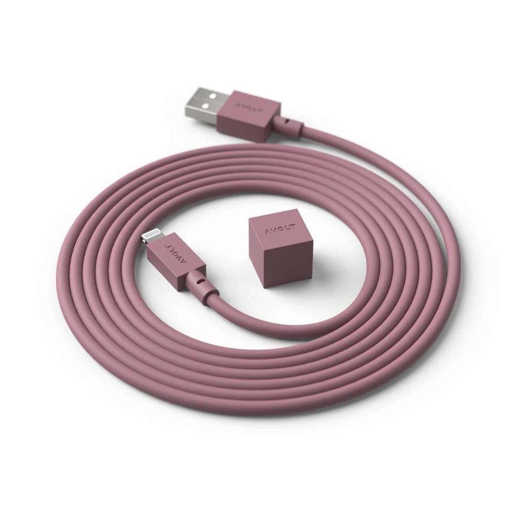 Cable 1 Avolt USB A 1,8m Rusty Red Rouge