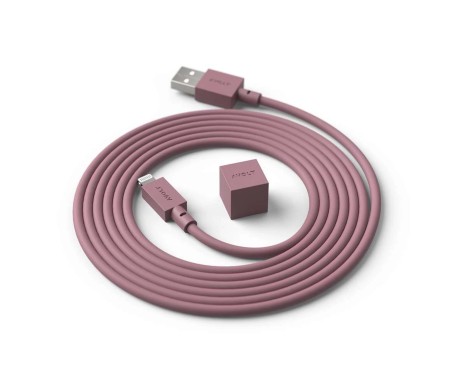 Cable 1 Avolt USB A 1,8m Rusty Red Rouge