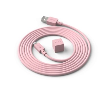 Cable 1 Avolt USB A 1,8m Old Pink Rose