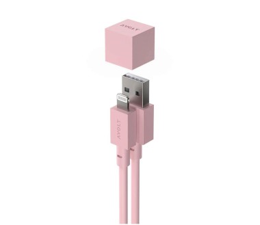 Cable 1 Avolt USB A 1,8m Old Pink Rose
