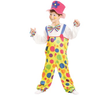 costume déguisement clown combinaison pois