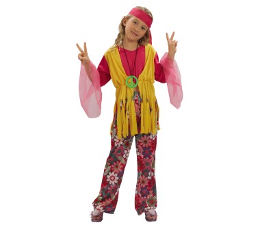 costume déguisement hippie flowers