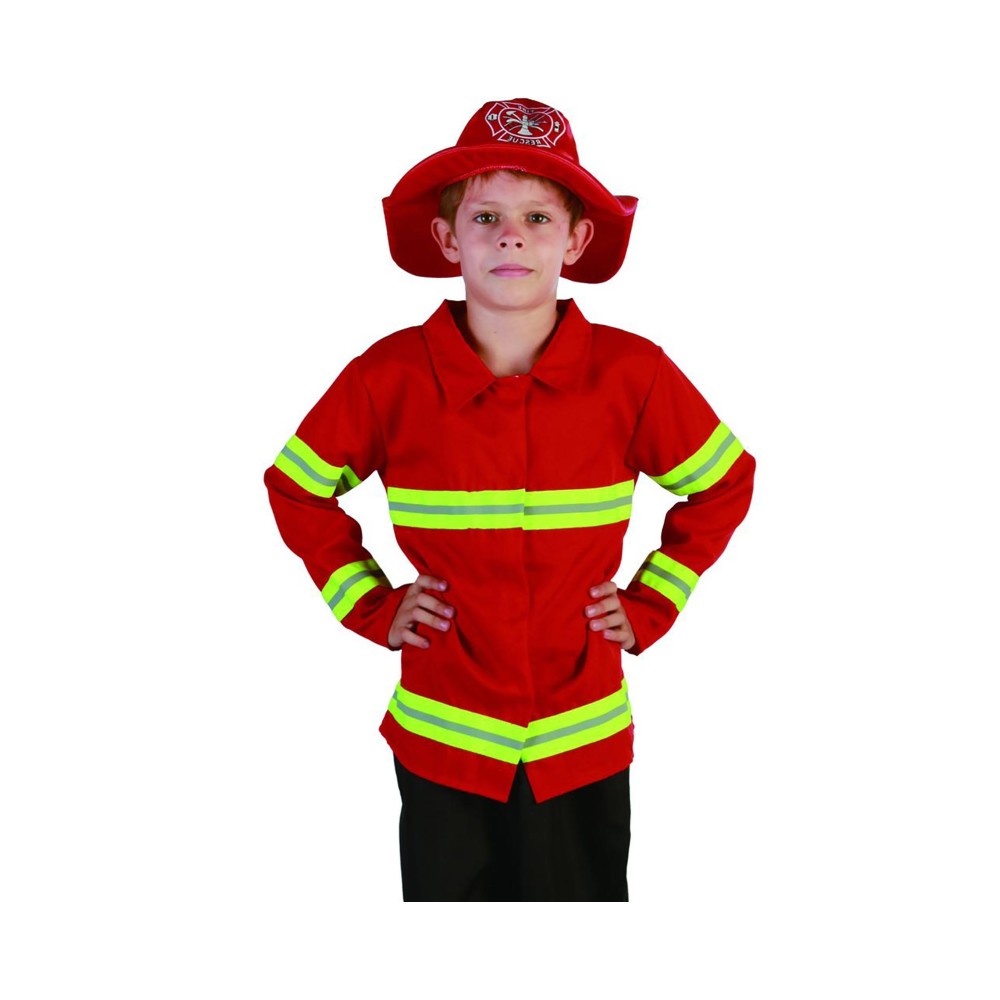 Déguisement Pompier rouge enfant