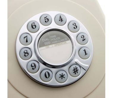 GPO 746 PUSH Ivoire - Téléphone fixe rétro bouton poussoir