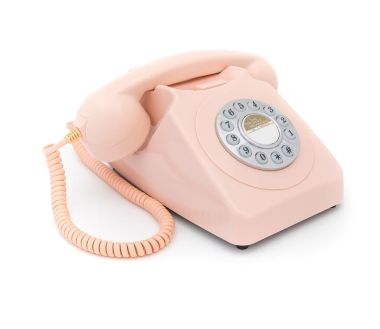 GPO 746 PUSH Rose - Téléphone fixe rétro bouton poussoir