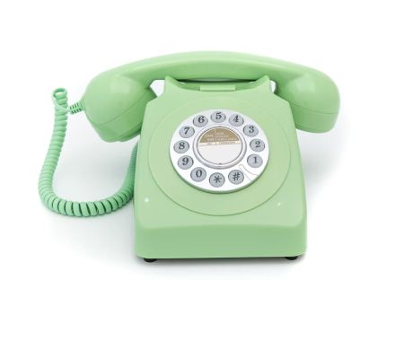 GPO 746 PUSH Vert - Téléphone fixe rétro bouton poussoir