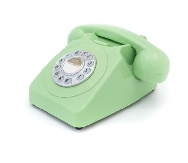 GPO 746 PUSH Vert - Téléphone fixe rétro bouton poussoir