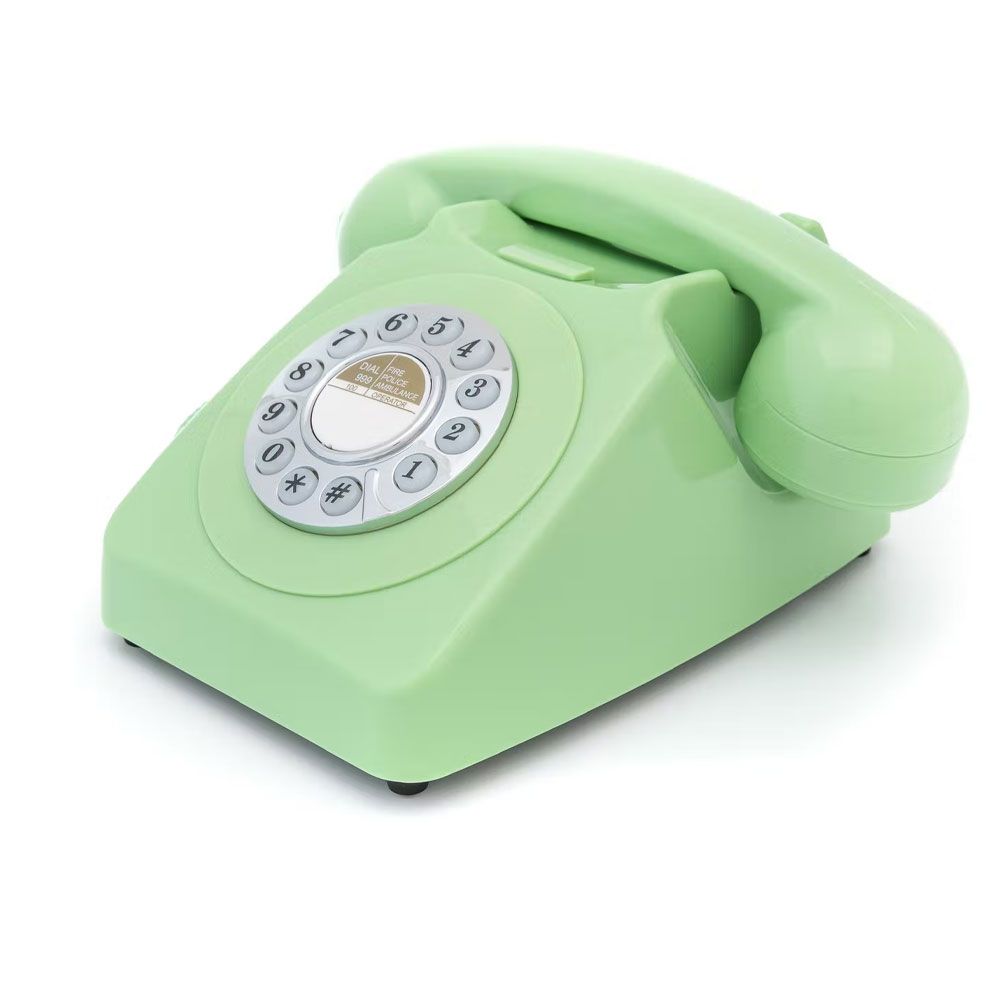 GPO 746 PUSH Vert - Téléphone fixe rétro bouton poussoir