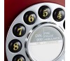 GPO 746 WALL Rouge - Téléphone mural rétro bouton poussoir