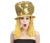 Chapeau Disco avec cheveux doré