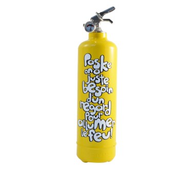 Extincteur Fire Design - Atypeek jaune