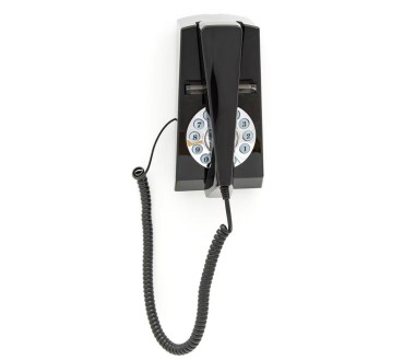 GPO Trim Noir - Téléphone vintage bouton poussoir