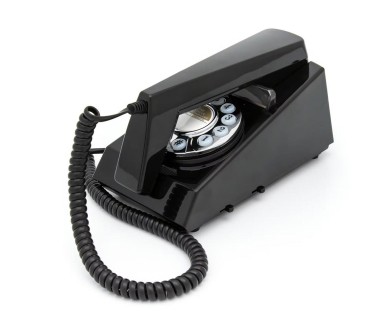 GPO Trim Noir - Téléphone vintage bouton poussoir