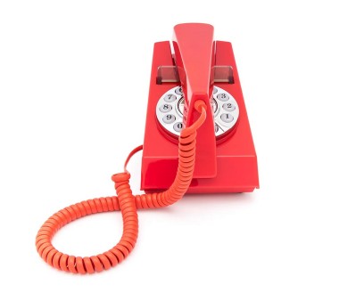 GPO Trim Rouge - Téléphone vintage bouton poussoir