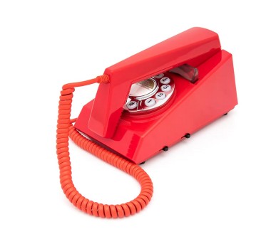 GPO Trim Rouge - Téléphone vintage bouton poussoir