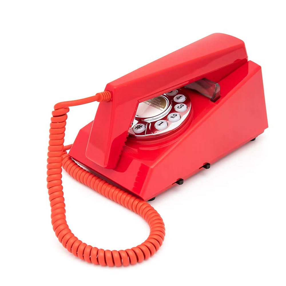 GPO Trim Rouge - Téléphone vintage bouton poussoir