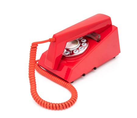 GPO Trim Rouge - Téléphone vintage bouton poussoir